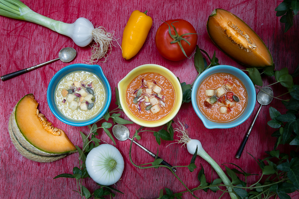 Gaspacho tomate et melon - photographie Youcookme